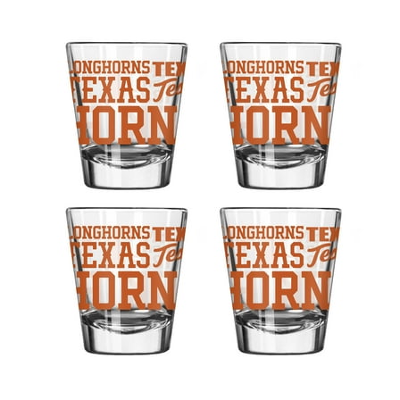 Logo Brands Texas Longhorns 4-Pack 2oz. Shot Glass Set