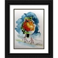 thumbnail image 1 of Kovacs, Anna Brigite 25x32 Black Ornate Wood Framed with Double Matting Museum Art Print Titled - Nice Robin, 1 of 4