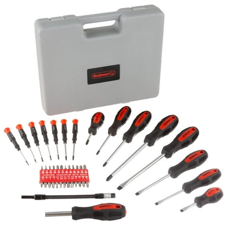 Screwdriver Set– 42 Piece SAE and Metric Heat Treated Hand Tool Kit with Carrying Case and Magnetized Tips for Home, Garage or Workshop by