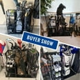 thumbnail image 3 of Mythinglogic Golf Storage Garage Organizer, Steel Golf Bag Storage Stand and Other Golfing Equipment Rack, 3 of 8