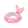 thumbnail image 4 of Boya de sirena, 1 pieza de anillo de natación inflable rosa de PVC, boya de sirena con cola, adecuada para bebés, niños y adultos, vacaciones de verano, playa, juguetes para deportes acuáticos, 4 of 5