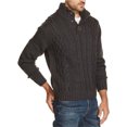 thumbnail image 1 of Suéter resistente a la intemperie con botones militares para hombre, gris, mediano, 1 of 1