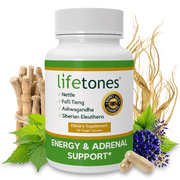 Lifetones Energy & Adrenal Support Capsules - 60 Count
