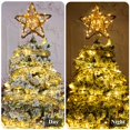 thumbnail image 2 of WJCA Natural Star Tree Topper with 50 Warm LED Lights, Rustic Farmhouse Christmas Decor for Holiday Indoor Decorations, Brown., 2 of 8