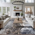 thumbnail image 3 of 6'x9' Area Rugs, Black Grey Forest Indoor Outdoor Area Rug for Living Room Bedroom, Vintage Watercolor Tree Tunk Washable Bathroom Rugs Kitchen Floor Carpet Mats Home Decor Aesthetic, 3 of 8