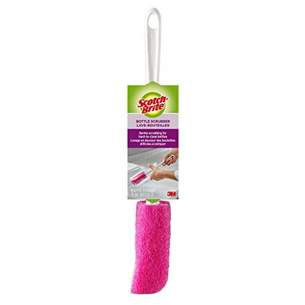 ScotchBrite Water Bottle Scrubber, Safe On Glass, Plastic and