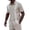 Gray, variant on Guayabera Cuban Shirt for Men Short Sleeve Button Down Summer Beach Hippie Shirts Fashion Bowling Aloha Shirt