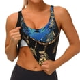 thumbnail image 3 of KLL Wolf Head And Dreamcatcher for Workout Tank Tops for Women,U Back Fitness Top Built in Shelf Bras Padded Fit for Yoga Gym-Medium, 3 of 8