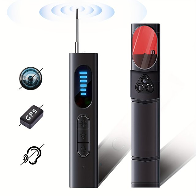 MesaSe Invisible Camera Detector Anti-Spy Detector Hidden Device GPS Detector Camera Detector Bug Detector Privacy Protector Portable Signal Scanner Suitable for Hotel Office Famil