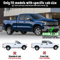 thumbnail image 3 of XTWEEX Running Boards Side Step Nerf Bar Fit 2019-2023 Chevy Silverado/GMC Sierra 1500 2020-2023 2500HD 3500HD Double Cab 6 inch Black Aluminum Alloy, 3 of 9