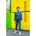 thumbnail image 2 of Jurassic World Jurassic Park Blue French Terry Sweatshirt and Jogger Pants Set Little Kid to Big Kid, 2 of 5