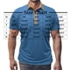 thumbnail image 2 of pstuiky camiseta de hombre, Camiseta informal de color liso con botones y bolsillos para hombre camisas casuales para hombre m, 2 of 5