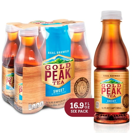 (2 Pack) Gold Peak Sweet Tea, 16.9 Fl Oz, 6 Count