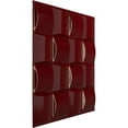 thumbnail image 2 of Ekena Millwork 19 5/8"W x 19 5/8"H Baile EnduraWall Decorative 3D Wall Panel, Gloss Merlot (12-Pack for 32.04 Sq. Ft.), 2 of 6