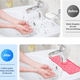thumbnail image 4 of Bandeja colectora de goteo de silicona para manija de grifo, protector de cocina, protector contra salpicaduras de silicona para fregadero de grifo, tapete para grifo de fregadero, 4 of 5