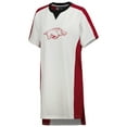 thumbnail image 2 of Women's G-III 4Her by Carl Banks White Arkansas Razorbacks Home Run T-Shirt Dress, 2 of 3