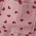 thumbnail image 5 of MEZZALL Child Onesie Autumn Corduroy Overalls Toddler Girls With Heart Print Design Soft Comfort Baby Overalls Daily Play Casual Wear Adorable One-Pieces, 5 of 6