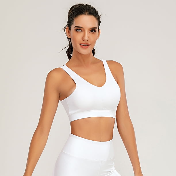 Sujetador deportivo para mujer Push-up de secado rápido a prueba de golpes Top corto acolchado Camis Abanopi Sujetador deportivo