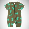 thumbnail image 2 of Romper for Baby Boys 18-24 Months Summer Baby Short Sleeved Baby Baby Print Zipper Bodysuit Cute Overall Rompers Jumpsuit,18-24 Months,Z6-B, 2 of 3