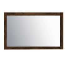Eviva Sun 48" Rosewood Full Framed Bathroom Wall Mirror