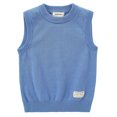 thumbnail image 5 of SERTGUTR Kids Sweater Vest Crew Neck Sleeveless Pullover Ribbed Trim Decorative Label Detail Classic Fit Everyday School Layering, 5 of 6