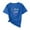 Blue, variant on Womens Short Sleeve Tops, Women Graphic Tees Casual Soft Cotton T Shirts