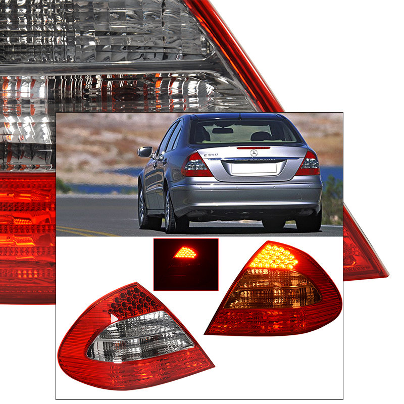 Rear Bumper Tail Lights Mercedes Benz E Class W211 20032009 Sedan 4Dr