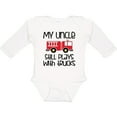 thumbnail image 3 of Inktastic Uncle Firefighter for Nephew Boys or Girls Long Sleeve Baby Bodysuit, 3 of 5