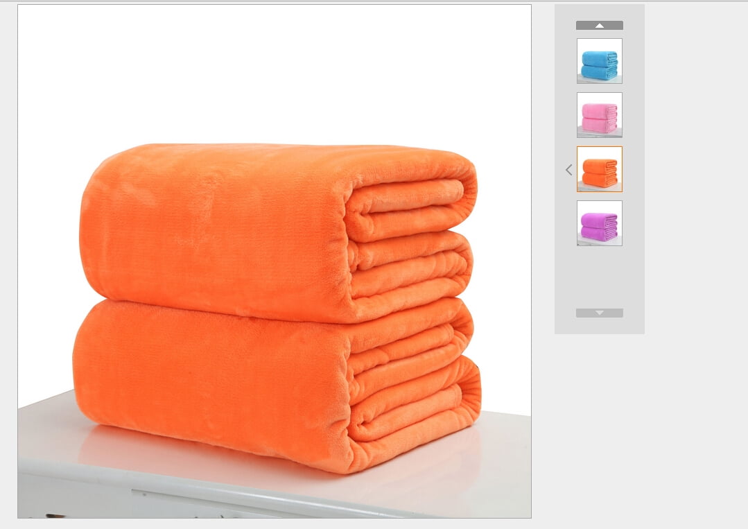 Details about   65*45cm Soft Warm Solid Warm Micro Plush Fleece Blanket Throw Rug Sofa Bedding 