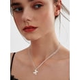 thumbnail image 2 of 1 Pcs Stainless Steel Initial Necklaces for Women Dainty Hypoallergenic Alphabet Pendant for Birthday Christmas Gifts Personalized Jewelry Necklace Capital Letter Pendant Necklaces, 2 of 4