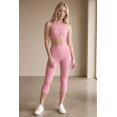 thumbnail image 2 of Women’s High Waist Tummy Control Capri Leggings, Moisture Wicking Activewear, 2 of 7