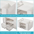 thumbnail image 7 of GIXUSIL Plastic Cosmetic Organizer, Multi-Purpose Storage Box with Drawers for Makeup Jewelry Office Supplies Home Organization，White, 7 of 7