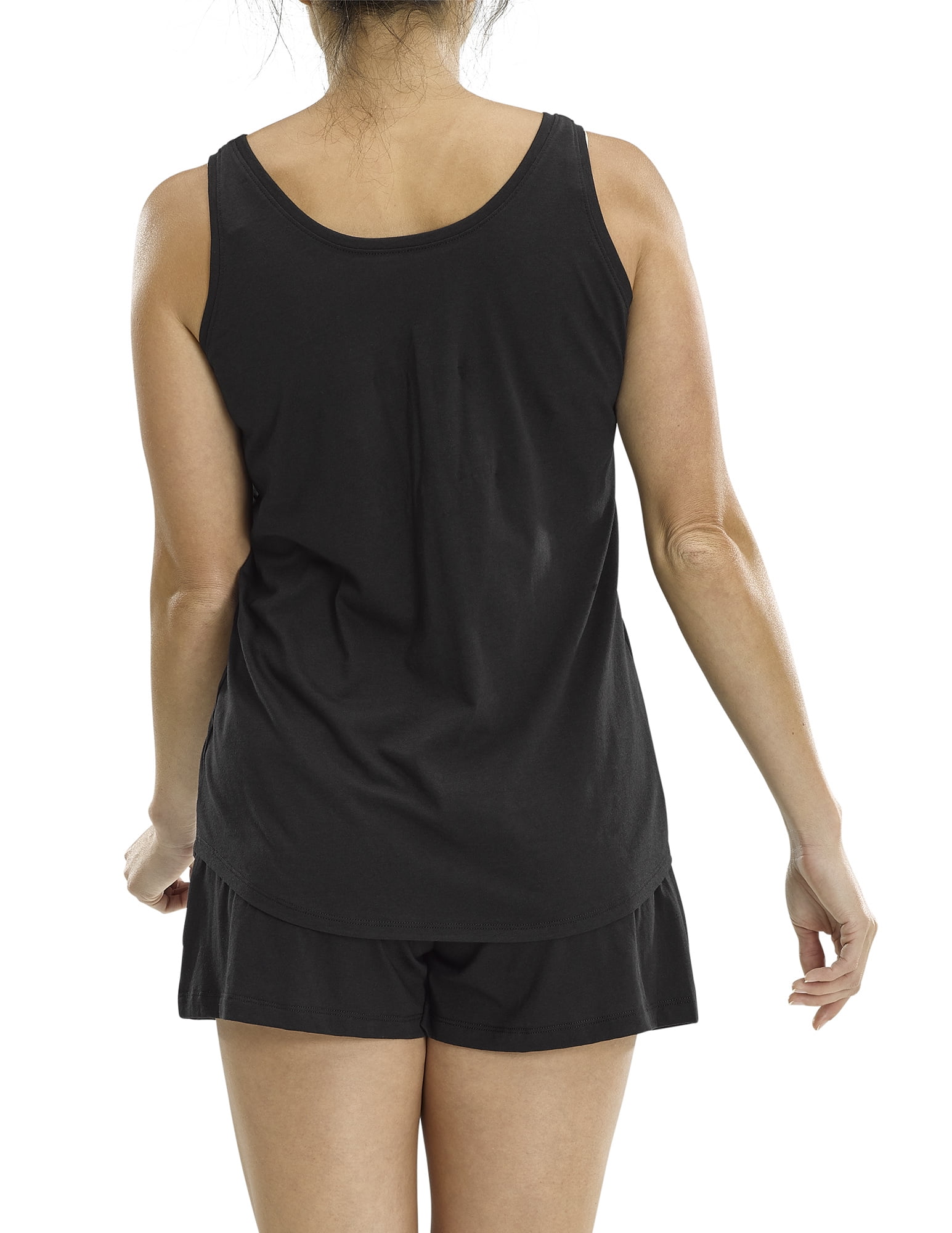 No Nonsense Women's Serene Sleep Tank Black XL