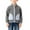 Gray, variant on Fleece Jacket Boys Kids Contrast Patch Stand Collar Color Block Fleece Zip Liner Jacket Boys Spring Fall Warm Inner Coat