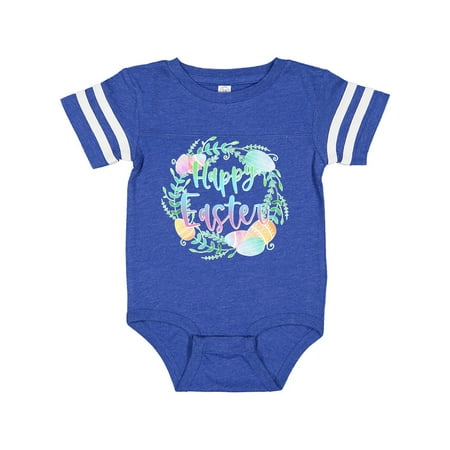 

Inktastic Happy Easter Pastel Egg Wreath with Laurels Gift Baby Boy or Baby Girl Bodysuit