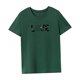 thumbnail image 4 of Camiseta de mujer de verano de manga corta para uso diario, oficina, trabajo, vacaciones, playa Verde, 4 of 7