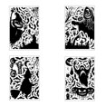 thumbnail image 3 of YAOMOBB Themed Glass Sticker Double sided Waterproof PVC Removable Electrostatic Window Sticker Pumpkin Ghost Witch Skeleton Scarecrow Decal, 3 of 7