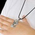 thumbnail image 5 of Colgante de plata tailandesa con adornos para hombres valientes y dominantes con personalidad retro, 5 of 5