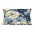 thumbnail image 3 of Designart "Seaside Floral Bliss" Floral Printed Throw Pillow, 3 of 5