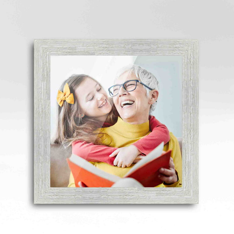 CustomPictureFrames.com 16x24 Frame White Real Wood Picture Frame Width 1.5  inches