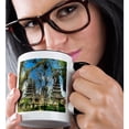thumbnail image 2 of 3drose, Indonesia, Bali, Mengwi. Scenic of Pura Taman Ayun Temple., 15oz Two-tone Black Mug, 2 of 6