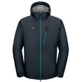 thumbnail image 3 of Little Donkey Andy Men's High-performance Waterproof Rain Jacket Ultra Lightweight Outdoor Rain Coat Shell for Golf Black Blus XS, 3 of 7