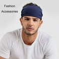 thumbnail image 2 of Paquete de 3 diademas para hombres, diadema deportiva para hombres y mujeres, banda para la cabeza que absorbe el sudor, bandas para el sudor para correr, gimnasio, entrenamiento, tenis,, 2 of 5