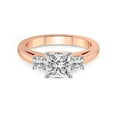 thumbnail image 3 of 4 Carat IGI Certified Princess Shape Lab Grown Diamond Engagement Ring | 14K Rose Gold |Jia Secret Double Halo Eternity Diamond Ring | FG-VS1-VS2 Quality Friendly Diamonds, 3 of 5