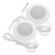 thumbnail image 3 of 2 minialtavoces portátiles con conector de 3,5 mm para reproductor de MP3, MP4 y CD, ideal para viajes y como almohada de dormir, color blanco., 3 of 6