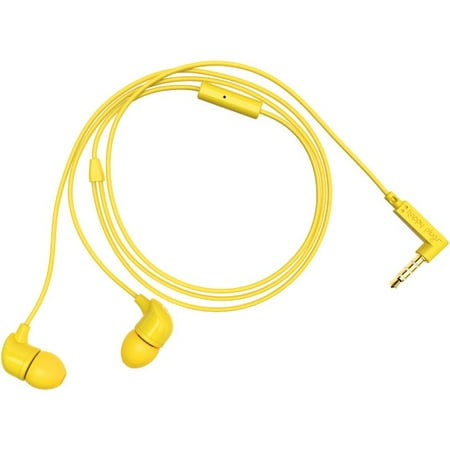 Goldstone Plugs - Happy Plugs Earset - Stereo - Yellow - Mini-phone - Wired - 16 Ohm - 20 Hz - 20 kHz - Gold Plated - Earbud - Binaural - In-ear - 3.94 ft Cable