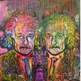 thumbnail image 2 of Dean Russo Collection 20x20 Gold Ornate Wood Framed with Double Matting Museum Art Print Titled - Einsteins Reflection, 2 of 4