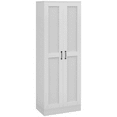 thumbnail image 1 of HOMCOM Armoire de Rangement avec Tablettes de Rangement Garde-Manger Placard Armoire, Blanc, 1 of 10