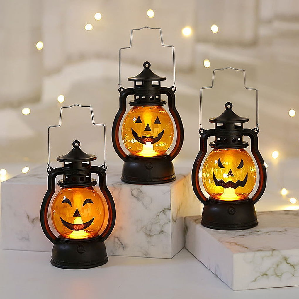Halloween Decoration Mini Pumpkin Light Lamp Festival  LED Lantern Party Decor 