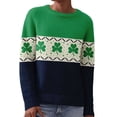 thumbnail image 4 of St Patricks Day Sweater Women Long Sleeve Crewneck Irish Oversized Pullover Plus Size Sweater, 4 of 8